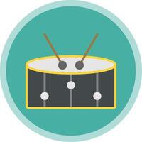 Snare Flat Multi Circle Icon vector