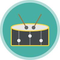 Snare Flat Multi Circle Icon vector