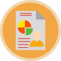 Presentation Flat Multi Circle Icon vector