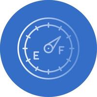 Dial Gradient Line Circle Icon vector