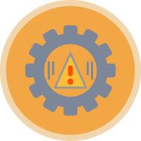 Risk Management Flat Multi Circle Icon vector