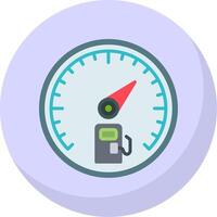 Gauge Gradient Line Circle Icon vector