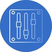 Gauge Gradient Line Circle Icon vector