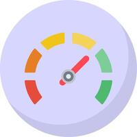 Gauge Gradient Line Circle Icon vector