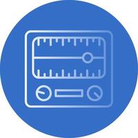 Dial Gradient Line Circle Icon vector