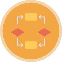 Algorithm Flat Multi Circle Icon vector