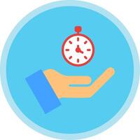 Time Flat Multi Circle Icon vector