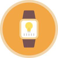 Wristwatch Flat Multi Circle Icon vector