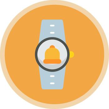 Notifications Flat Multi Circle Icon vector