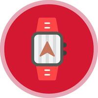 Gps Navigation Flat Multi Circle Icon vector