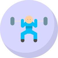 Workout Gradient Line Circle Icon vector