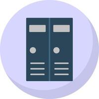 Lockers Gradient Line Circle Icon vector