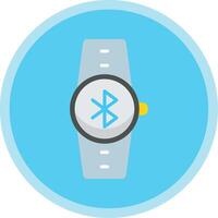 Bluetooth Flat Multi Circle Icon vector