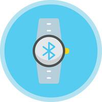 Bluetooth Flat Multi Circle Icon vector