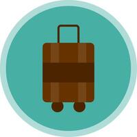 Luggage Flat Multi Circle Icon vector
