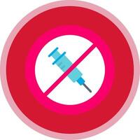 No Needle Flat Multi Circle Icon vector