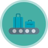 Conveyor Flat Multi Circle Icon vector