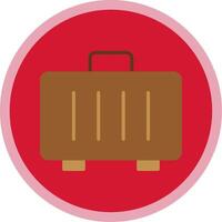 Suitcase Flat Multi Circle Icon vector