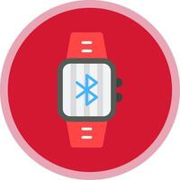 Bluetooth Flat Multi Circle Icon vector