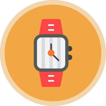 Time Flat Multi Circle Icon vector