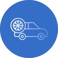 Air Conditioner Gradient Line Circle Icon vector