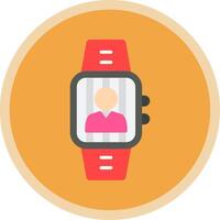 usuario plano multi circulo icono vector