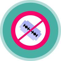 No Blade Flat Multi Circle Icon vector