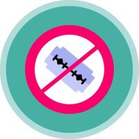 No Blade Flat Multi Circle Icon vector