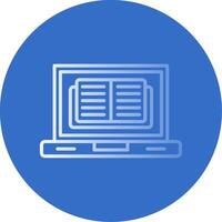 Ebook Gradient Line Circle Icon vector