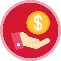 Hand Flat Multi Circle Icon vector
