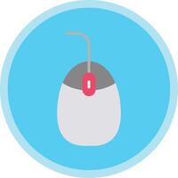 Mouse Flat Multi Circle Icon vector