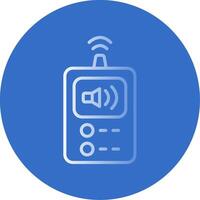 Recorder Flat Bubble Icon vector