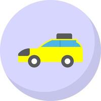 Car Flat Bubble Icon vector