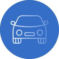 Car Flat Bubble Icon vector