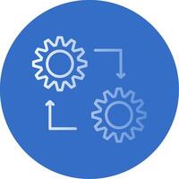 Methodology Gradient Line Circle Icon vector