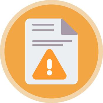 documentos plano multi circulo icono vector