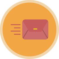 Envelope Flat Multi Circle Icon vector