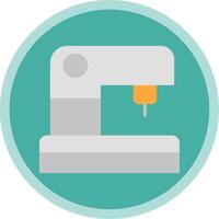 Sewing Machine Flat Multi Circle Icon vector