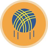 Volleyball Flat Multi Circle Icon vector