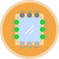 Mirror Flat Multi Circle Icon vector