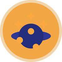 Astronomy Flat Multi Circle Icon vector