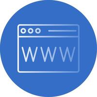 Website Flat Bubble Icon vector