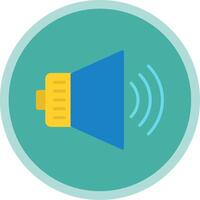 Audio Flat Multi Circle Icon vector