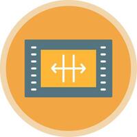 Resize Flat Multi Circle Icon vector