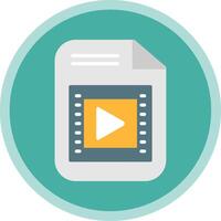 File Flat Multi Circle Icon vector