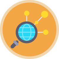 Networking Flat Multi Circle Icon vector