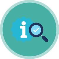 information Flat Multi Circle Icon vector