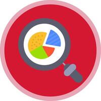 Graph Flat Multi Circle Icon vector