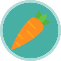 Carrot Flat Multi Circle Icon vector