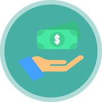 Money Flat Multi Circle Icon vector